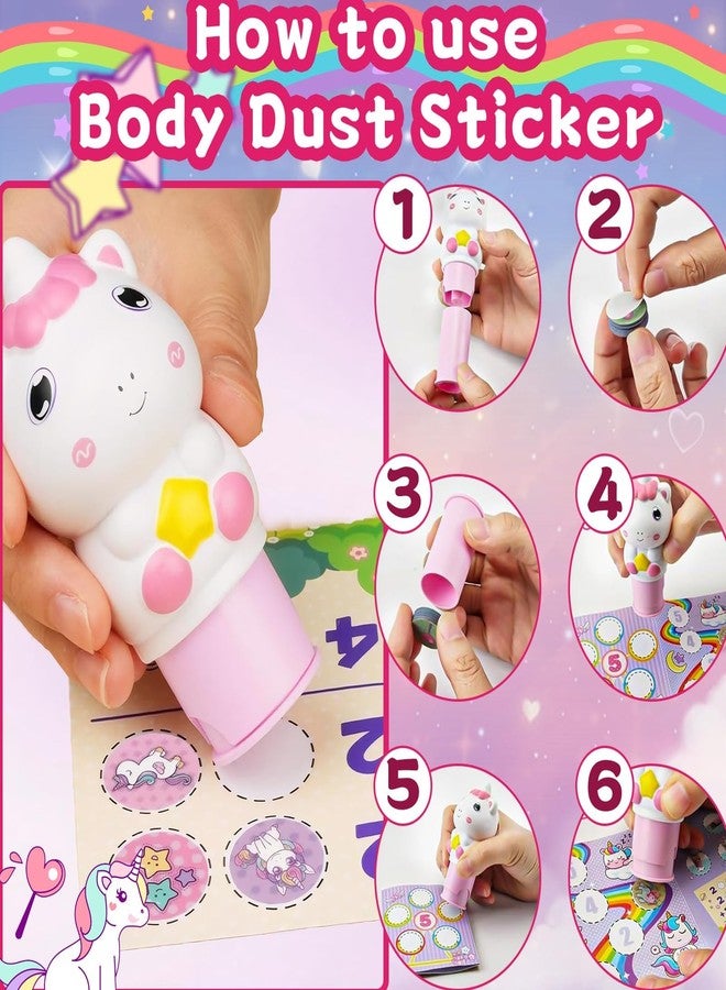 سكويشي طوابع للأطفال، ملصقات طوابع يونيكورن، مجموعة فنون وحرف إبداعية مع طوابع سهلة الاستخدام وملصقات ملونة، طوابع لمجموعة الحرف اليدوية للمنزل والسفر والحفلات - Image 5